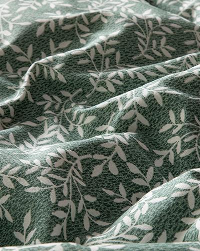 Olive Branch Комплект Пликове За Обикновен Чаршаф Единичен Размер, Креп, Зелено, 160 X 220 Cm