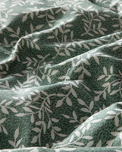 Olive Branch Спално Бельо Компле Super King Size, Креп, Зелено, 260 X 220 Cm