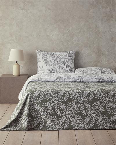 Olive Twig Спален Комплект Единичен Крепон 160x220 см Маслиненозелен