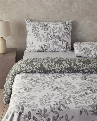 Olive Twig Спален Комплект Единичен Крепон 160x220 см Маслиненозелен