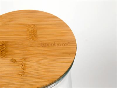 Olla КУТИЯ ЗА СЪХРАНЕНИЕ Голяма Бамбук 1000 ml Beige