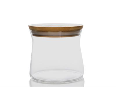 Olla КУТИЯ ЗА СЪХРАНЕНИЕ Малка Бамбук 600 ml Beige