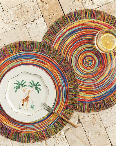 Ombala Подложки За Хранене 2 бр. Полиестер 38 см Шарен