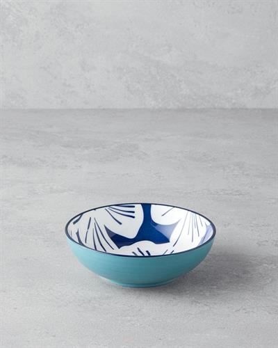 Ophelia Купа Порцелан 13 см Син - Бял.