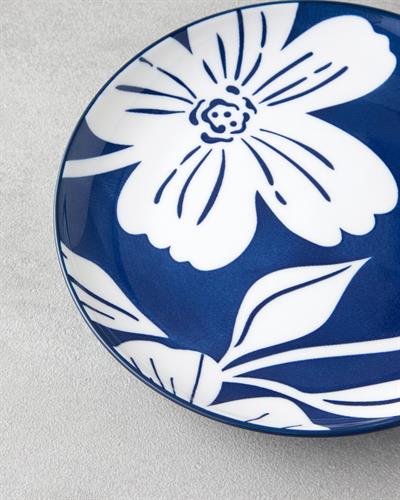 Ophelia Чиния За Торта Порцелан 15x15 см Син - Бял.