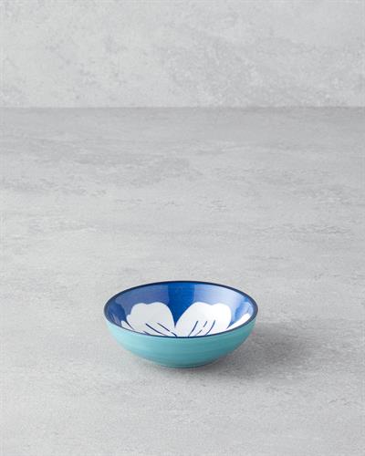 Ophelia Купа Порцелан 9 cm Син - Бял.