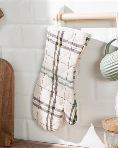 Orbit Готварска Ръкавичк Памучен, Бежово-Зелено, 19 X 33 Cm