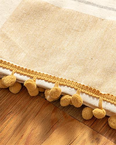 Organic Striped Кърпа За Изсушаване Памучен, Горчица, 40 X 60 Cm