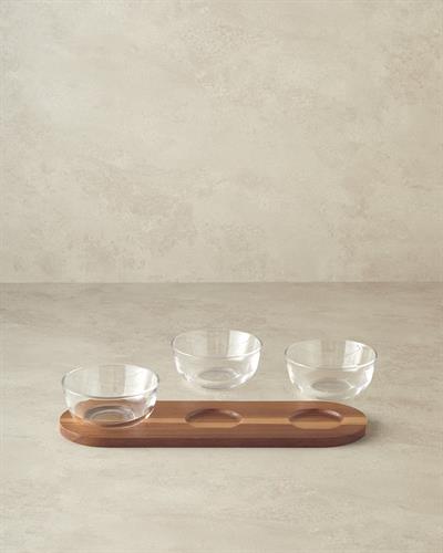 Orient Acacia 4 Pieces Presenter Dark Brown