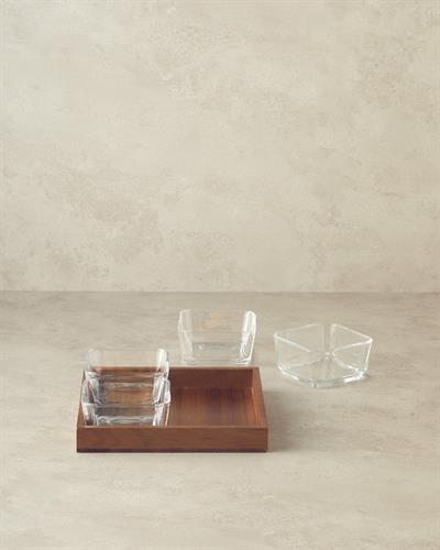 Orient Acacia 5 Pieces Presenter 21x21 cm Dark Brown