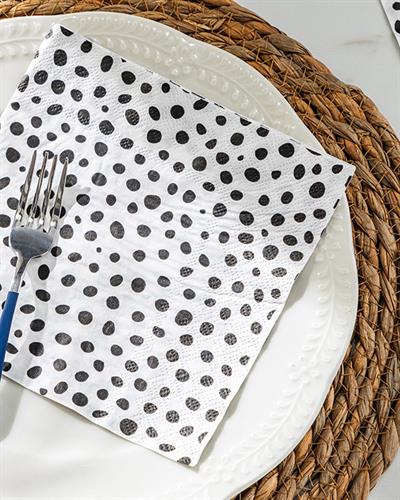 Orkanen Хартиени Салфетки 20 бр. Хартия 33x33 см Черен