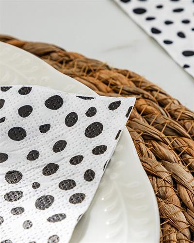 Orkanen Хартиени Салфетки 20 бр. Хартия 33x33 см Черен