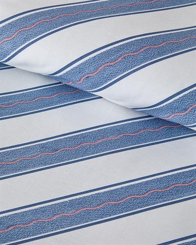 Ornament Blossom Спален Комплект Двоен Памучен 200x220 см Син - Розов