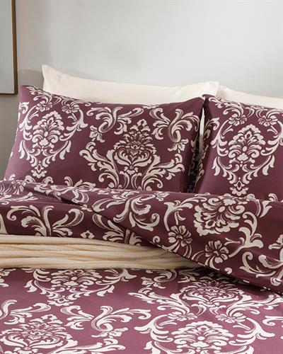 Ornamental Damasque Спален Комплект Кралски размер Памучен 240x220 см Дамсон