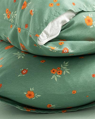 Ornamental Garden Кълъфка За Възглавница 2Бр., Лесно За Гладене, Зелено, 50 X 70 Cm