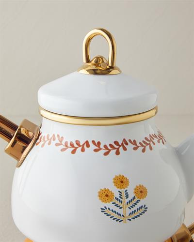 Чайник Мини Емайлиран 0,50 л + 1,1 л Горчица