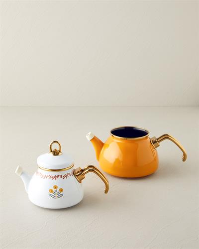 Чайник Мини Емайлиран 0,50 л + 1,1 л Горчица