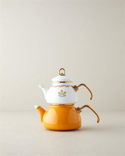 Чайник Мини Емайлиран 0,50 л + 1,1 л Горчица