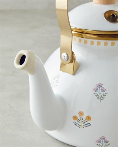 Чайник Емайлиран 2,4 л.. Бял