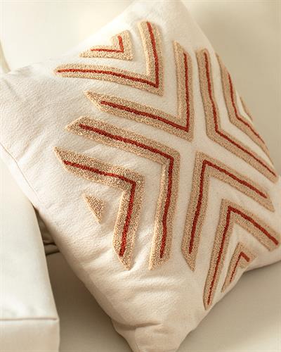 Orva Декоративна Калъфка За Възглавница Punch Бродиран, Естествен, 45 X 45 Cm