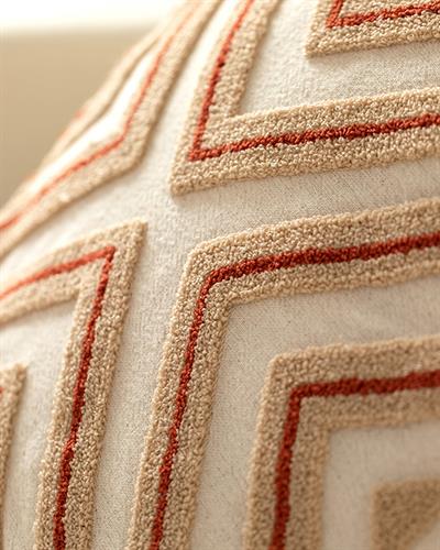 Orva Декоративна Калъфка За Възглавница Punch Бродиран, Естествен, 45 X 45 Cm