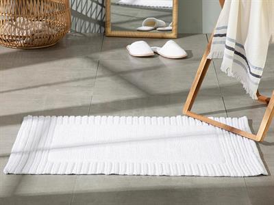 Oscar Постелка За Баня Памучен 60x90 см Бял