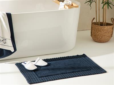 Oscar Постелка За Баня Памучен 60x90 см Морскосин