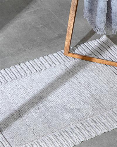 Oscar Cotton Bathroom Mat 60x90 cm Gray