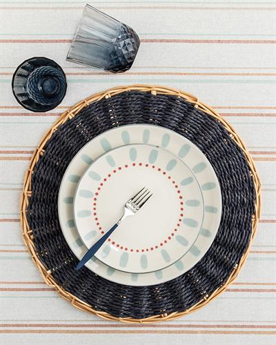 Osier Американзки Сервиз Ракита, Тъмно Синьо, 38 Cm