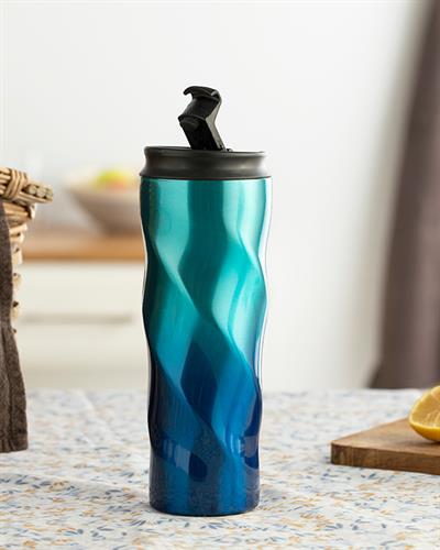 Oslo Термос Неръждаема Стомана, Морско Синьо – Зелено, 500 Ml