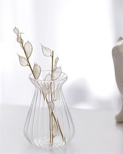 Oval Ваза Стъкло 5,5x8 Прозрачен