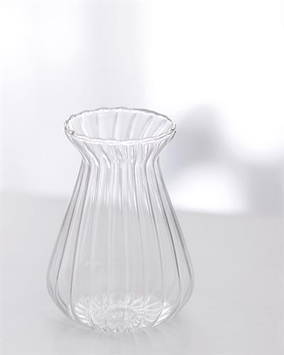 Oval Ваза Стъкло 5,5x8 Прозрачен