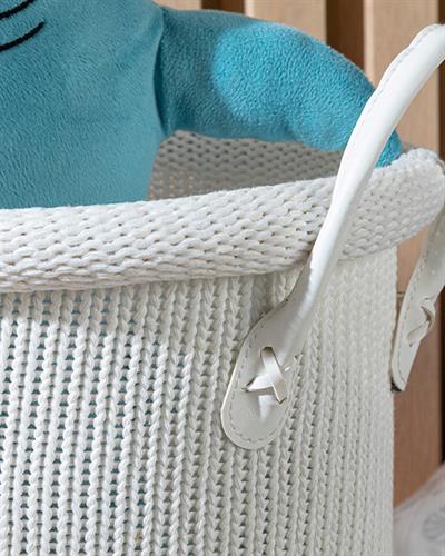 Oxford Кошница 28x28x25 см Бял