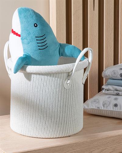 Oxford Кошница 28x28x25 см Бял