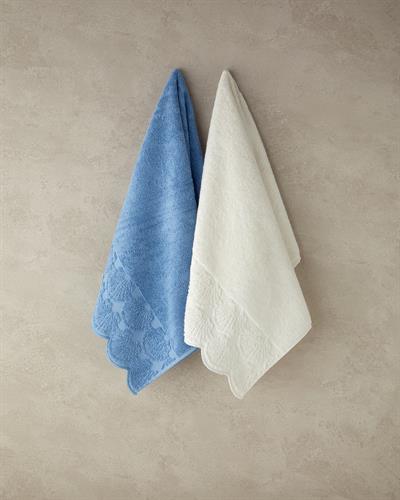 Oyster Кърпа За Лице Памучен 50x80 см Син