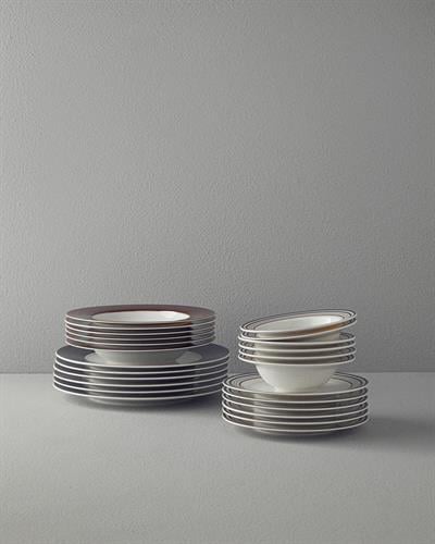 Padova Комплект За Хранене Порцелан 24 части за 6 души Тъмнозелен - Дамсон