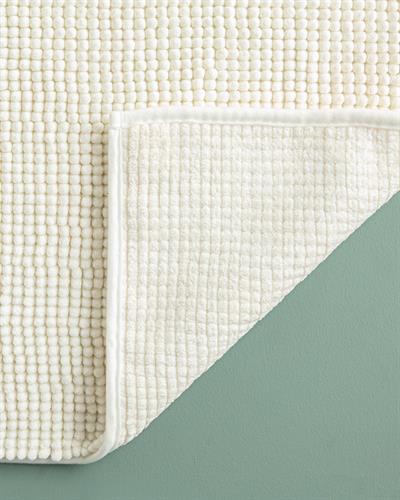 Paige Постелка За Баня Макарони, Полиестер, Екру, 50 X 80 Cm