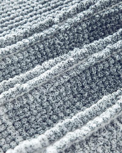 Paige Постелка За Баня Преливащ се с вид на спагети Полиестер 50x80 см Сив