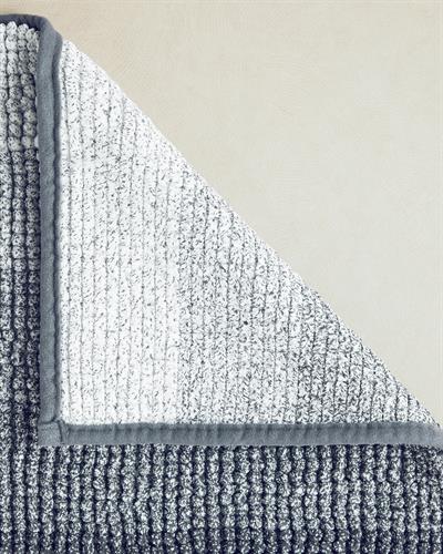 Paige Постелка За Баня Преливащ се с вид на спагети Полиестер 50x80 см Сив