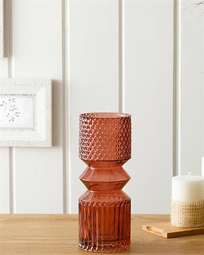 Paisley Charm Ваза Стъкло 25 см Оранжев