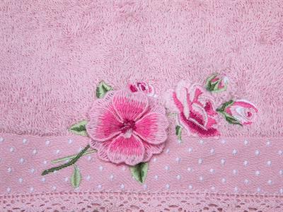 Pale Roses ХАВЛИЯ ЗА ЛИЦЕ Бродирани 50x80 cm Light Pink,