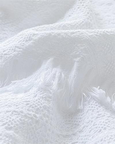 Palermo Кувертюра За Легло Двоен жакардов Памучен 220x240 см Бял