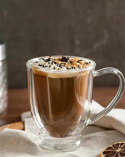 Palermo Чаша Double Wall, Жакард С Граници, Прозрачен, 270 Ml