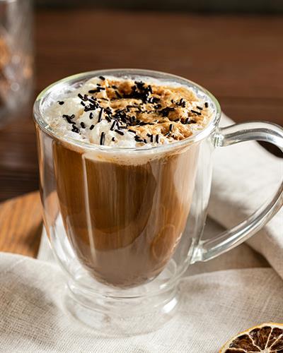 Palermo Чаша Double Wall, Жакард С Граници, Прозрачен, 270 Ml