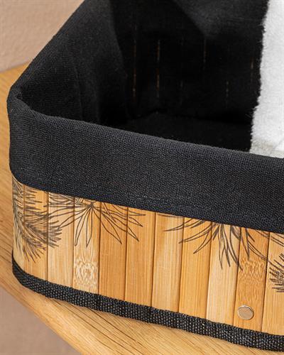 Palm Island Кошница Бамбук, Естествено-Черно, 33X23X20 Cm