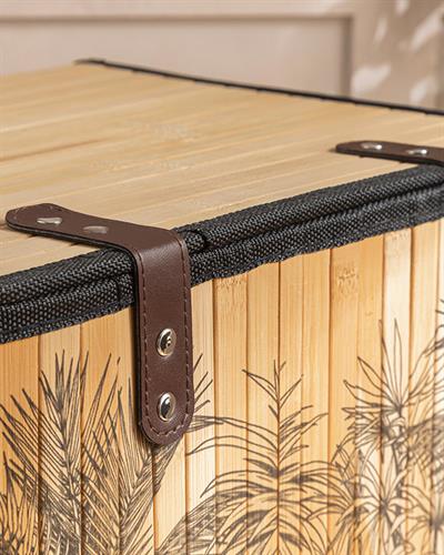 Palm Island Кутия За Съхранение Бамбук, Естествено-Черно, 36X26X14 Cm