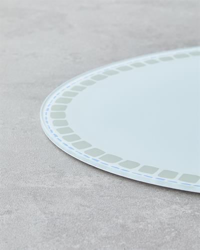 Дъска За Рязане Стъкло 38x28 см Бял