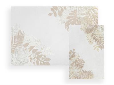 Palmira ПОСТЕЛКА ЗА БАНЯ КО Памучен флош 60x90 + 40x60 cm Beige-Cream