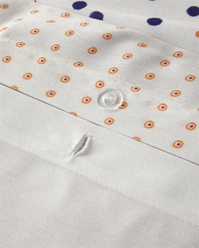 Palmy Patch Спален Комплект Двоен Мек памук с дигитална щампа 200x220 см Оранжев - Бежов