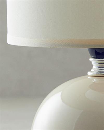 Pansy Абажур Порцелан 11x11x16 см Светлокремав